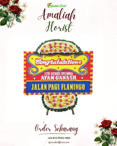 Bunga Papan Congratulation di Way Tataan